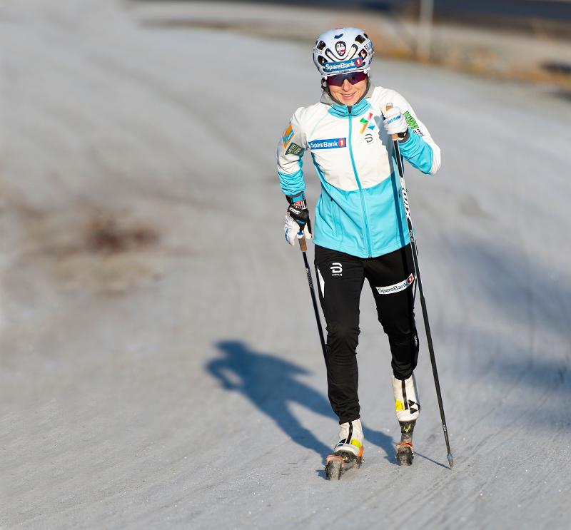 Anna Svendsen på rulleski